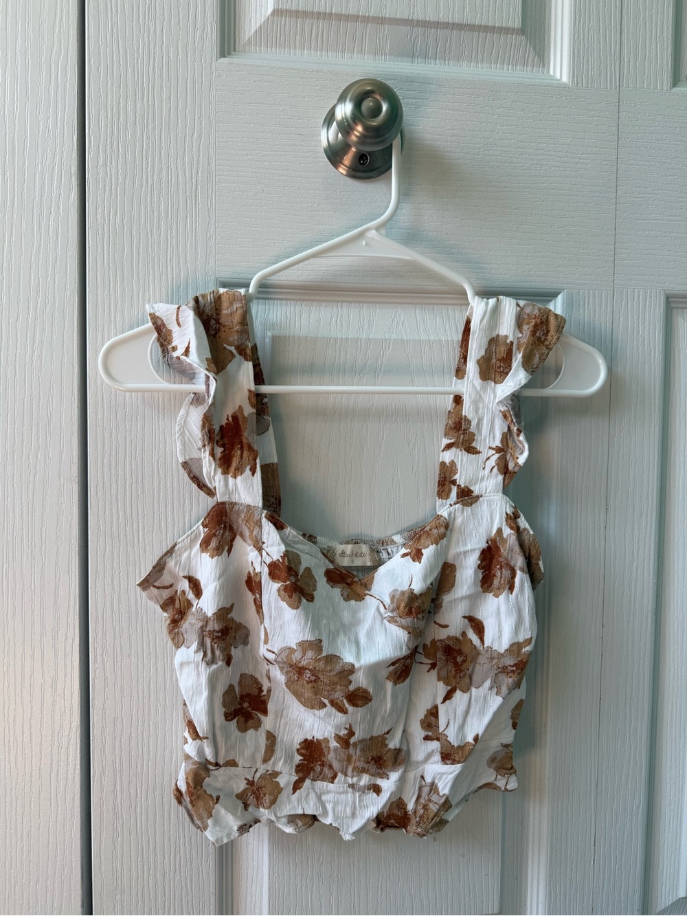 Altar’d State Floral Smocked Crop Top – Size S